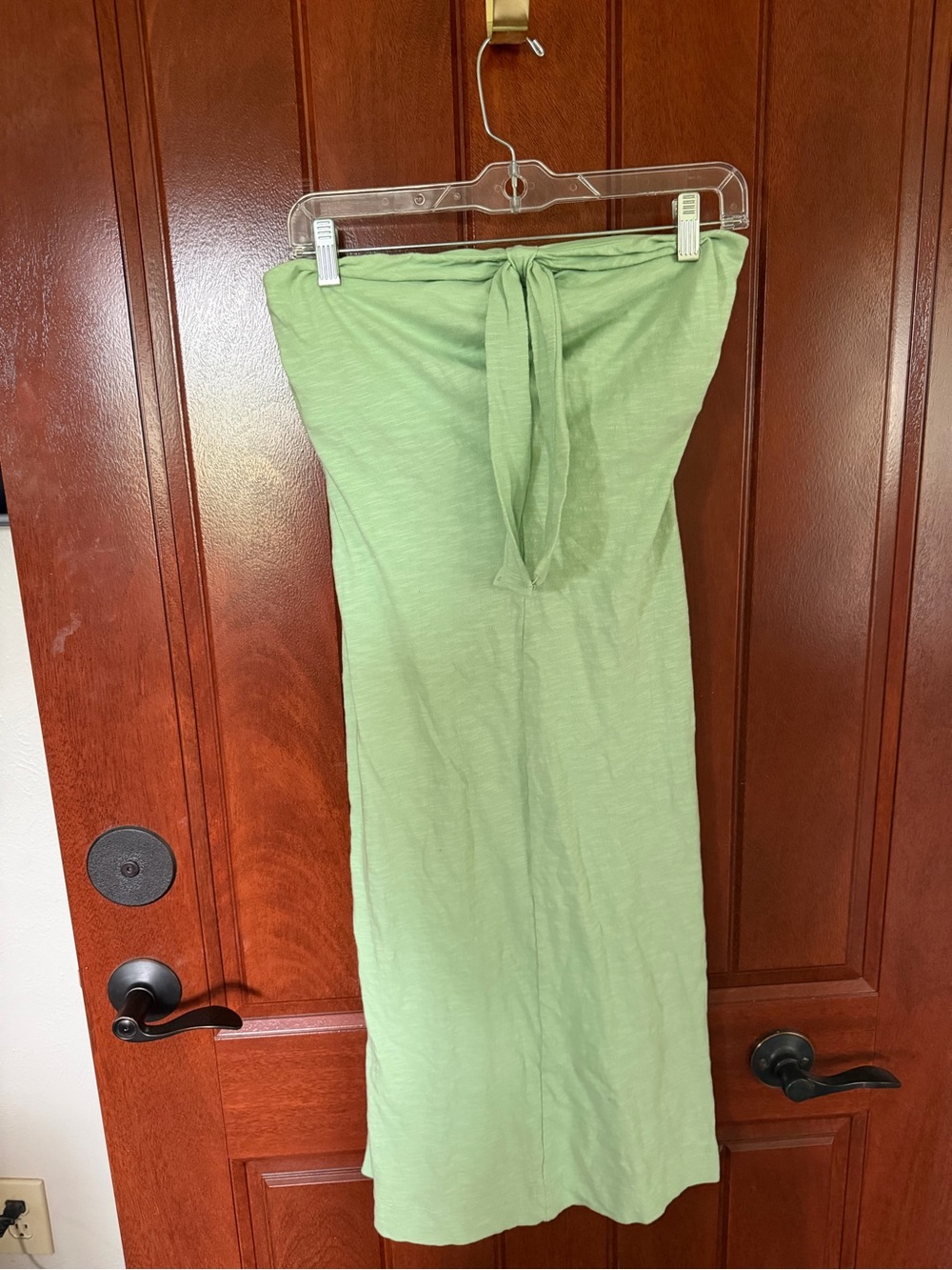 Loft Women’s Strapless Tie-top 💯 cotton. Built in shelf bra. Size Sm